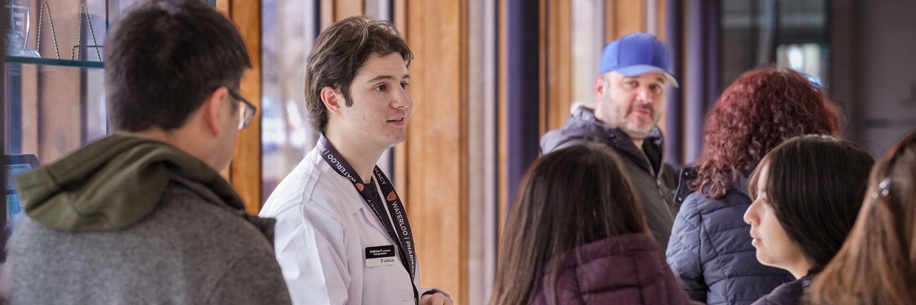 Student ambassador at open house