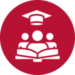 Academic book and graduation cap