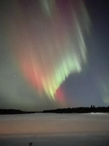 Northern lights in Moose Factory