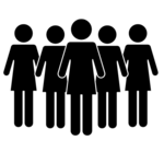 group of women clipart
