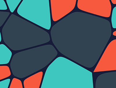 cell pattern, red, green and black 