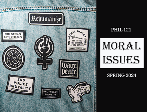 jean jacket with political patches and text repeated below