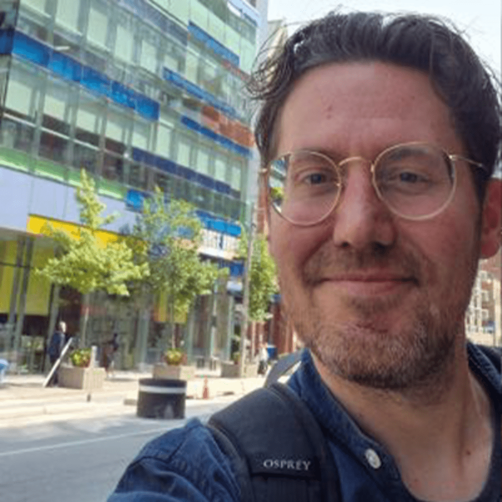 Chris Lowry outside Congress