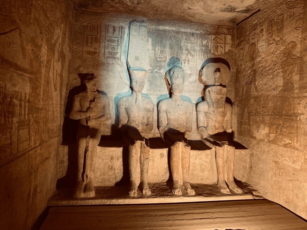 carvings in a n ancient temple- egyptian