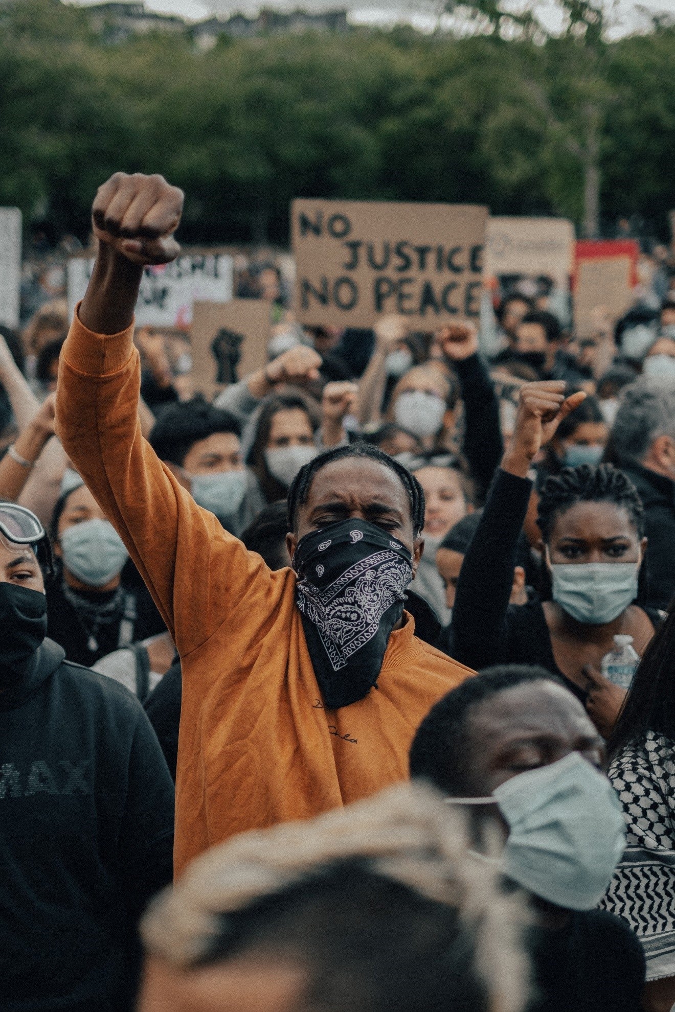 Black Lives Matter protest, credit Thomas de Luze