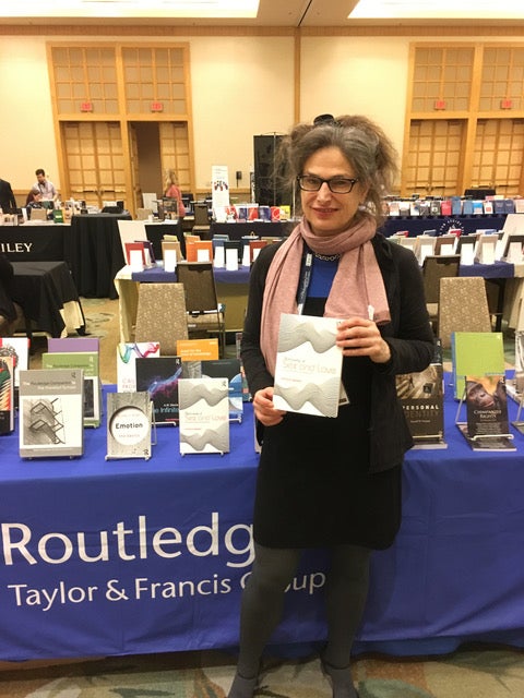 Dr. Patricia Marino shows her new book as part of Routledge’s recent releases