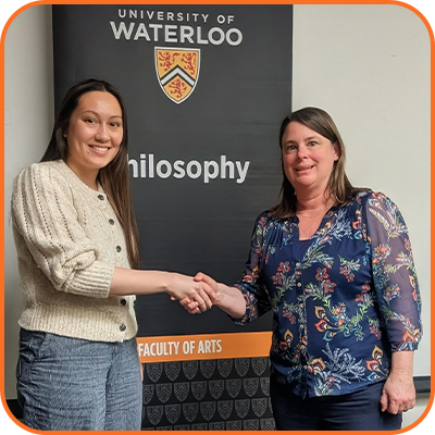 Doreen Fraser presenting to James Ralph