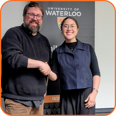 Nick Ray presenting to Gen Lee