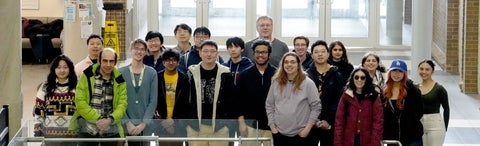 Group of students in Honours Physics program
