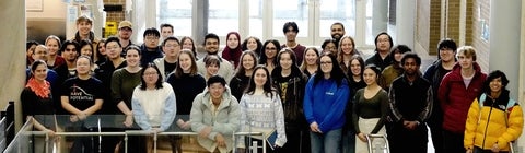 Group photo of students in physics and astronomy program