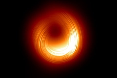 First live image of a black hole.