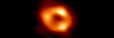 Picture of black hole in the centre of Sagittarius-A, as seen by the Event Horizon Telescope 
