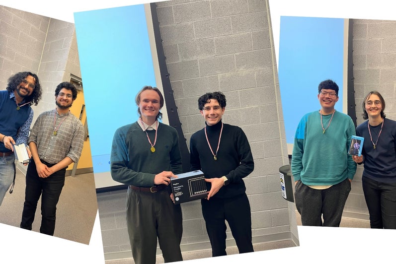 Phys Club trivia night winners composite photo
