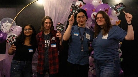 FemPhys Members at International Women's Day event