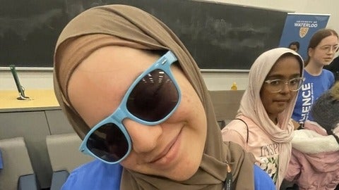 Bushra Almalki smiling for the camera