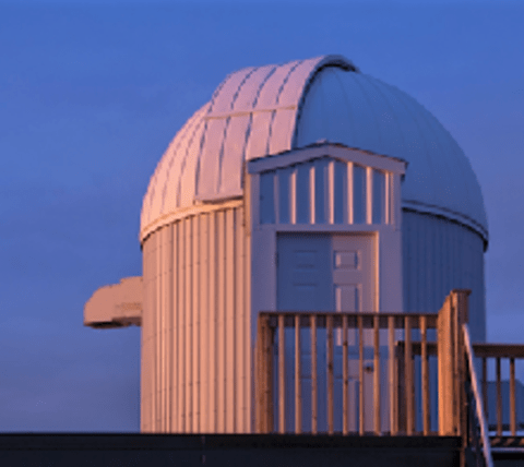 Gustav Bakos observatory exterior in daylight