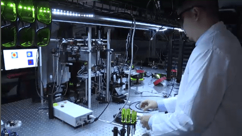 Martin Le working in the lab