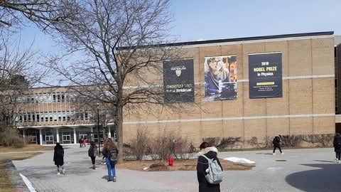 South side of the physics building