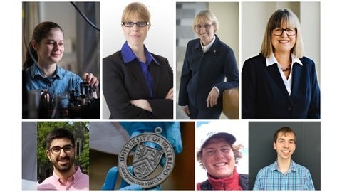 Christine Muschik, Zoya Leonenko, Matthew Robbins, Alex Krolewski, Frank Corapi, Donna Strickland, Crystal Senko