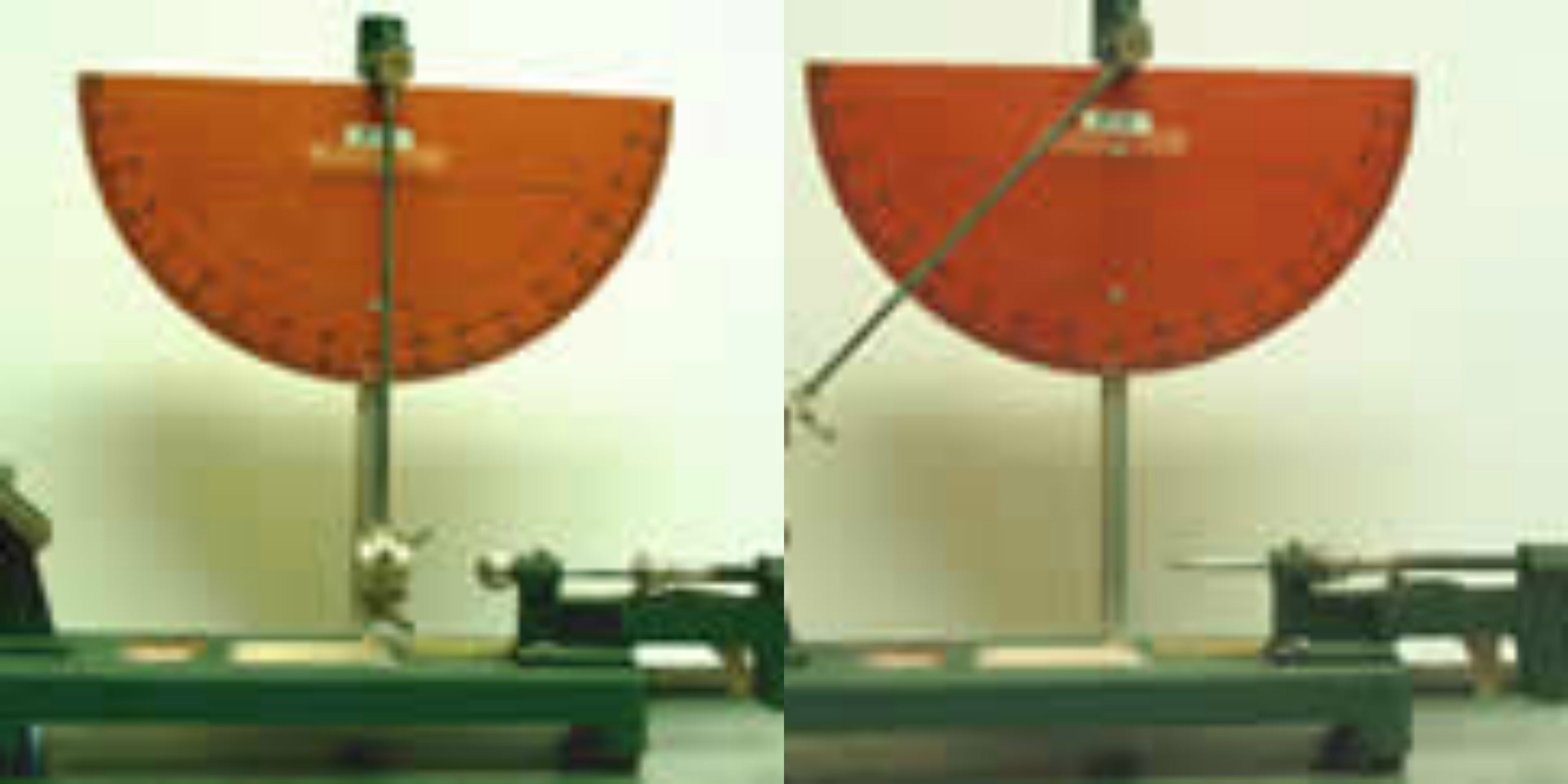 Photograph of ballistic pendulum