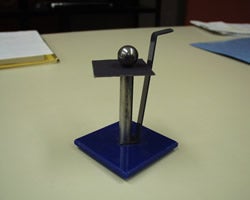 Photograph of inertia demonstrator