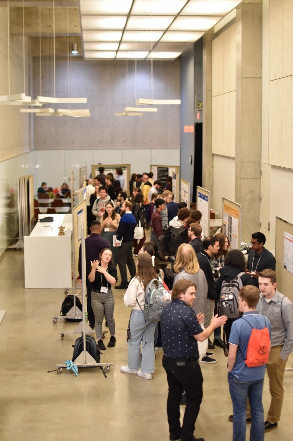 CUPC Event with students at the poster session.