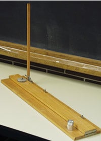 Photograph of a dropping board with a marble