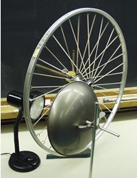 Photograph of electric spokes