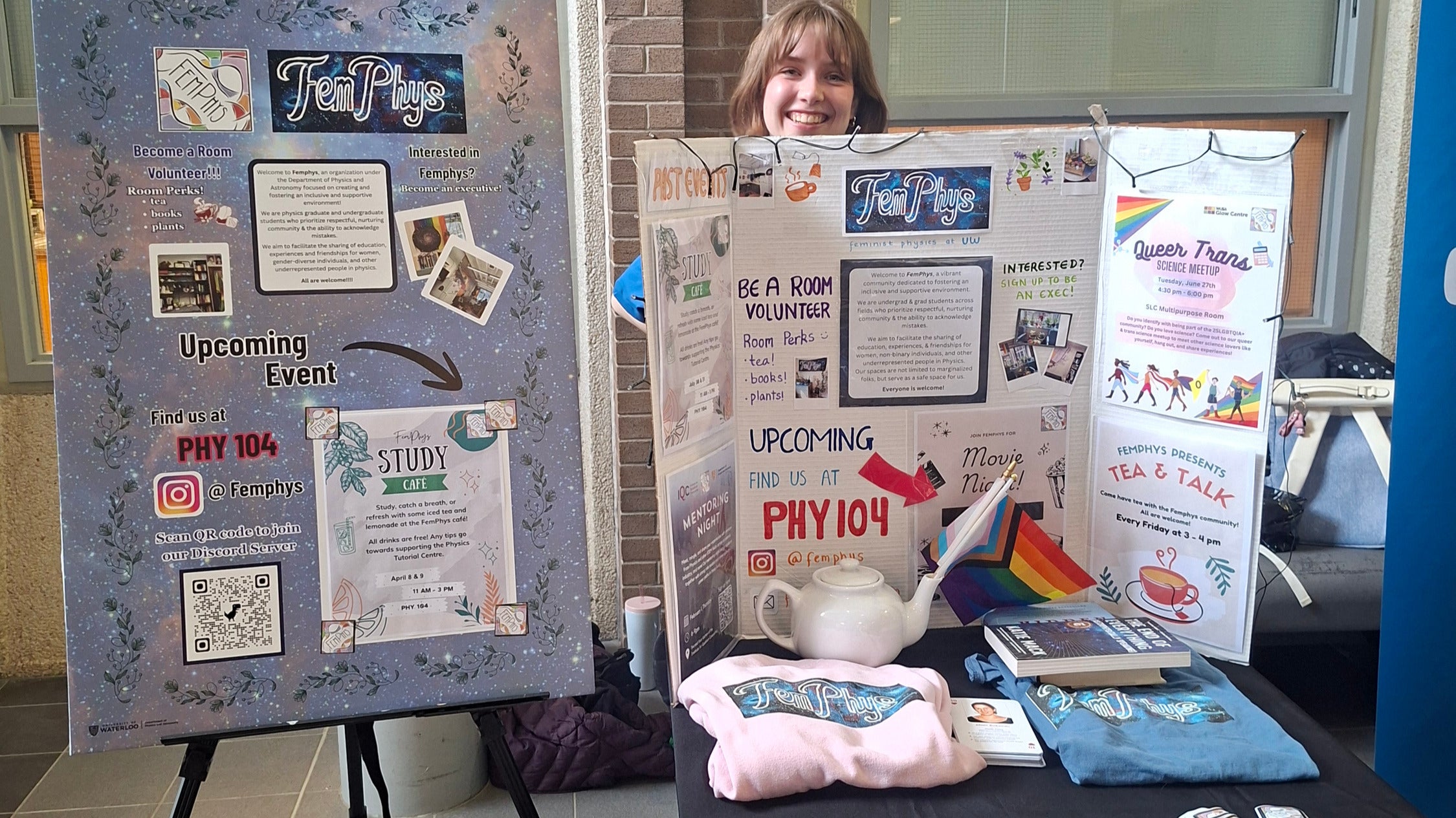 The study cafe hosted by FemPhys.
