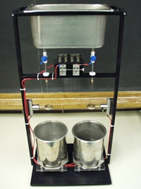 Photograph of Kelvin's water drop electrostatic generator