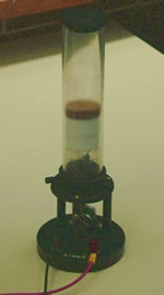 Photograph of kinetic theory apparatus
