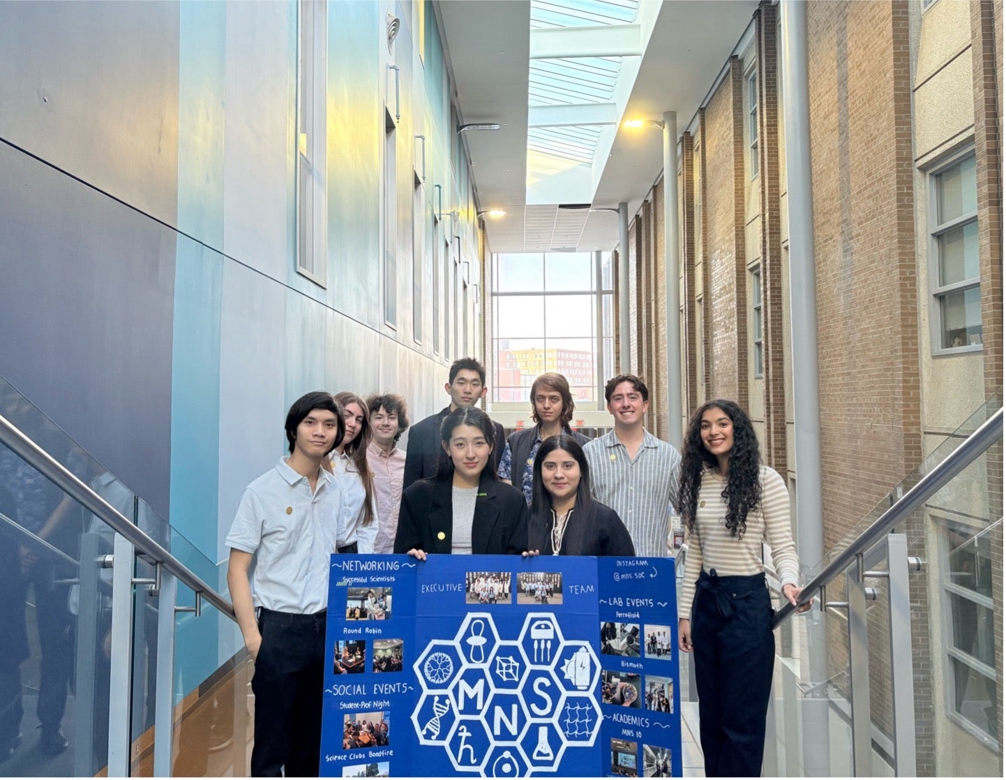MNS students posing in QNC