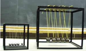 Photograph of Newton's cradle