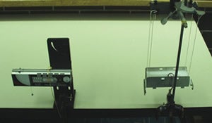 Photograph of alternate version of ballistic pendulum