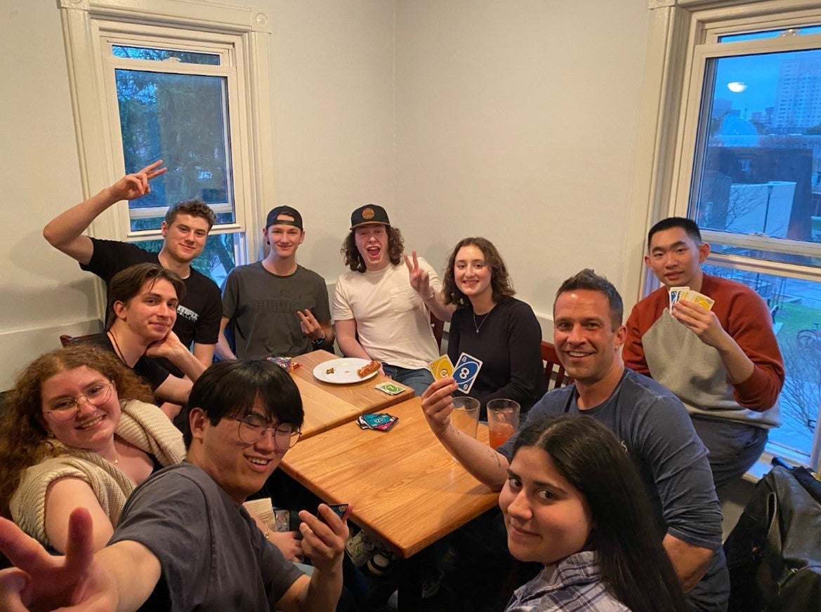 Students and professors gather for MNS Night.