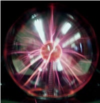 Photograph of a plasma ball