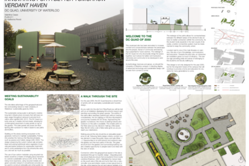 PLAN211 Student Valentina Casas' project "Innovating for a Better Tomorrow - Verdant Haven"