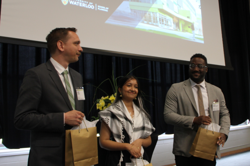 2024 Graduation Luncheon Guest Speakers (Left to Right): David Attema (Graduate), Raida Chowdhury (Undergraduate) and Robert Walter-Joseph (Alumni)