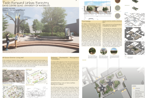 PLAN211 Student Mariella Leccese's project "Growing University of Waterloo's Roots Through Tech-Forward Urban Forestry"
