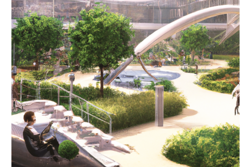 PLAN211 Student Nish Patel's project "Sustainable Approach to Futuristic Urban Evolution"