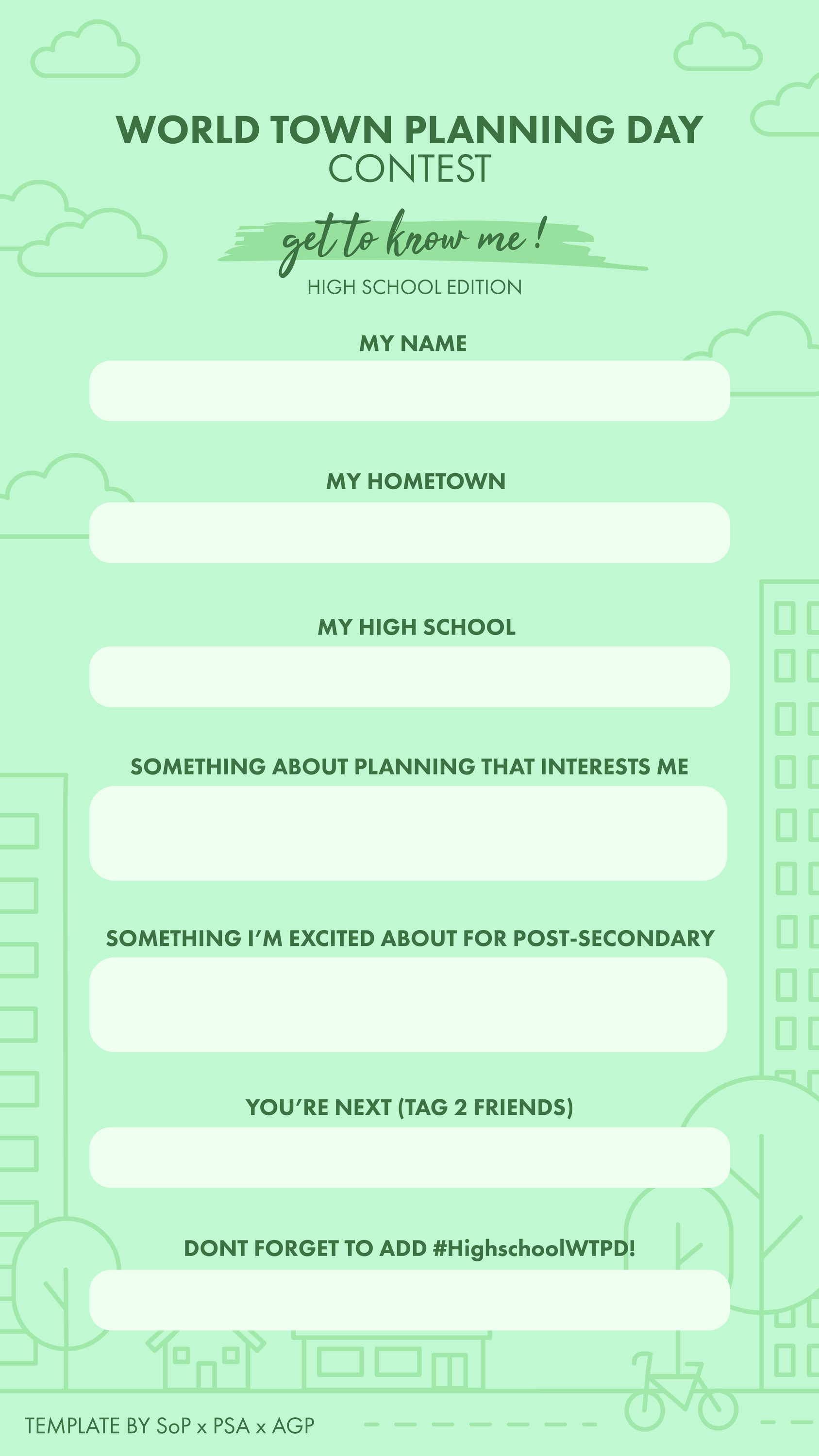 high school template