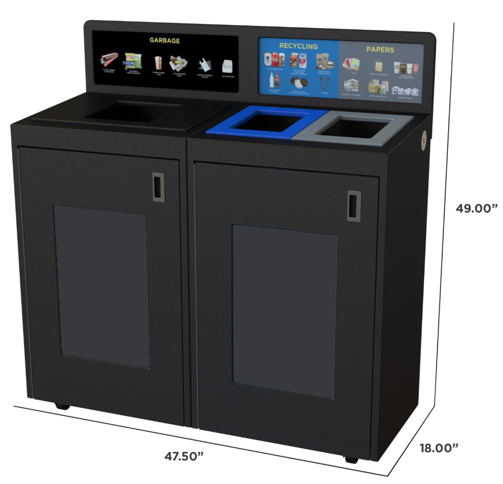 Waste Receptacle model TIM72-3.