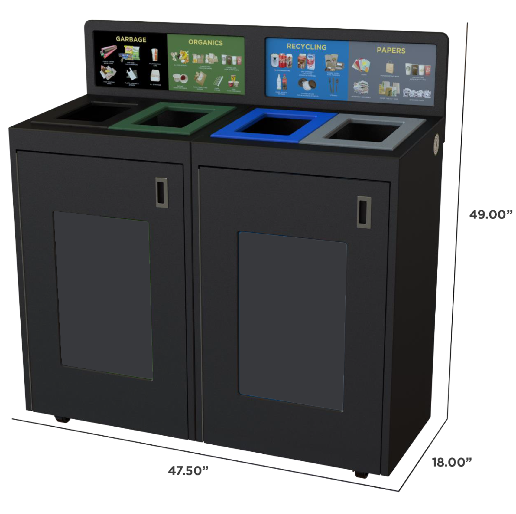 Waste Receptacle model TIM72-4.