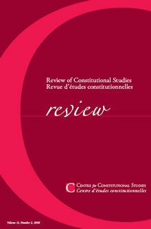 Constitutional review cover