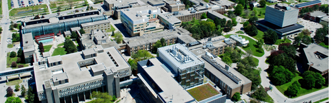Aerial view of campus