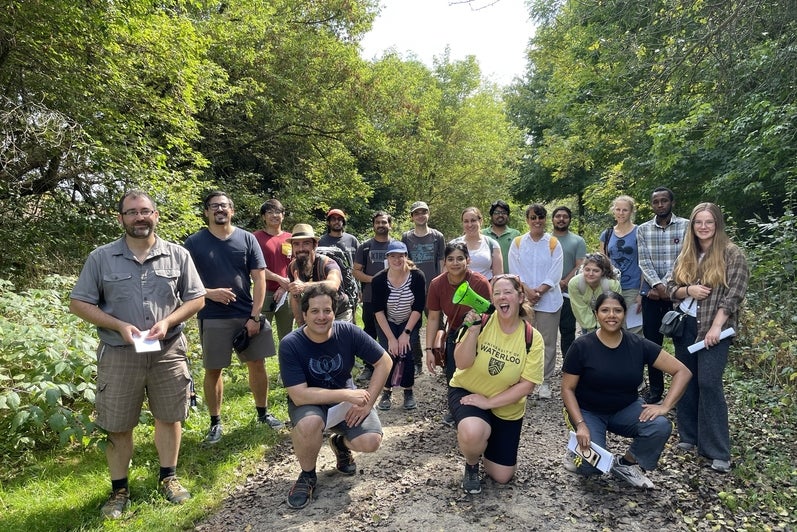 Postdoc group at nature walk