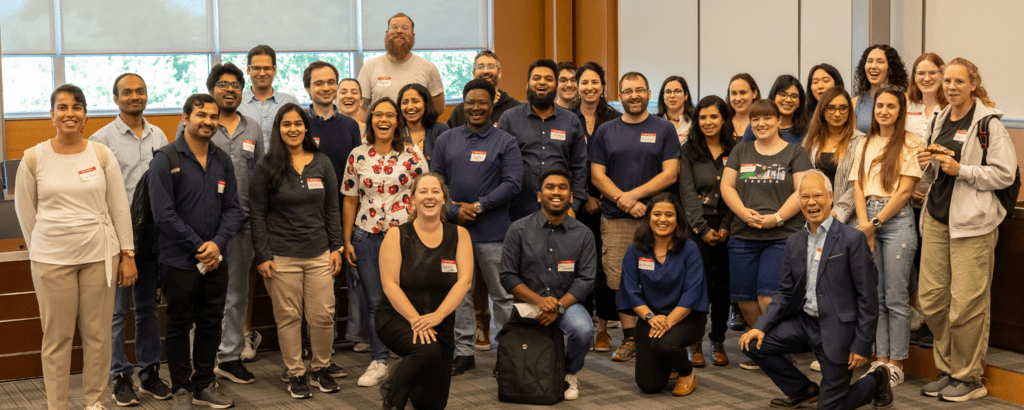 Group of postdocs and staff at the National Postdoc Appreciation Week kick-off event