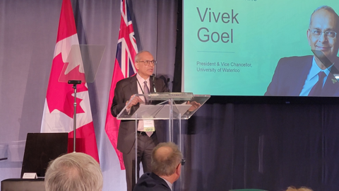 President Goel addresses the Toronto Board of Trade