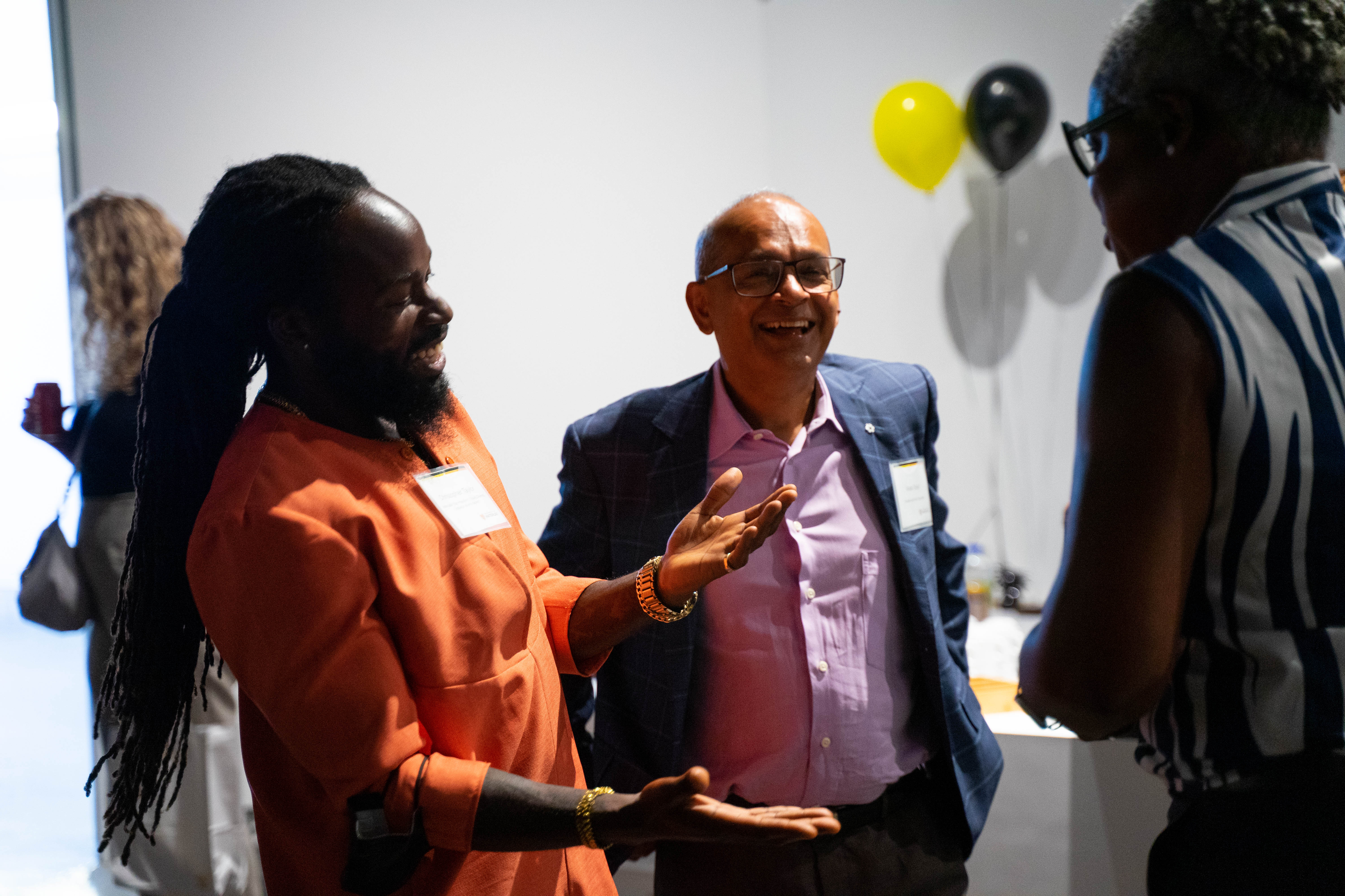 President Goel at the Black Excellence Meet and Greet event