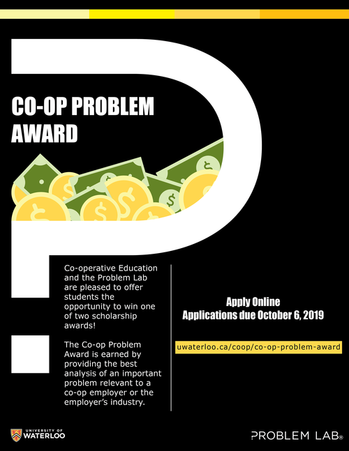 Co-op problem award poster